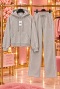 Grey ALO Tracksuit W/ Pink Logo