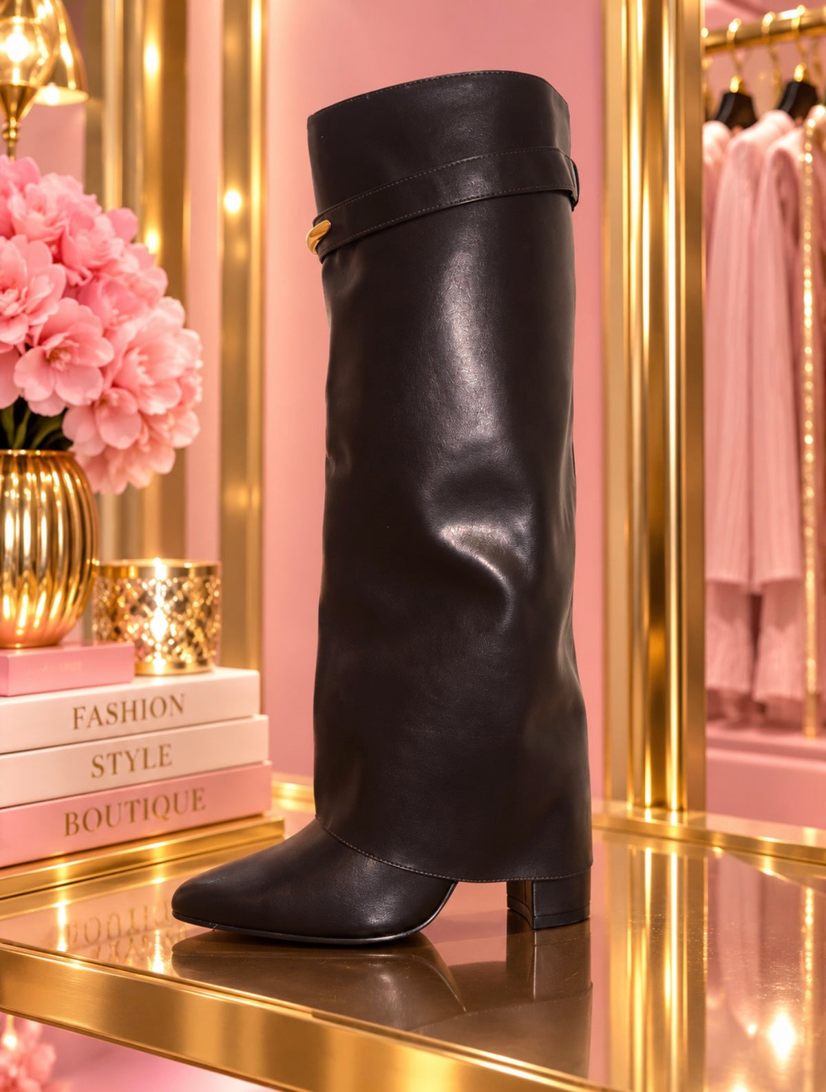 Knee High Leather Boots