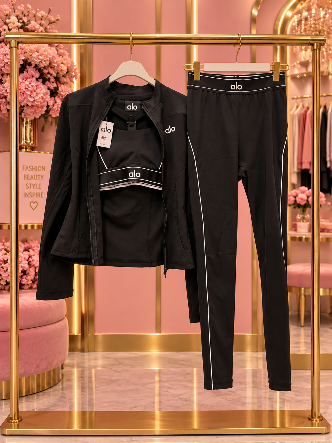 Black ALO Gym Set