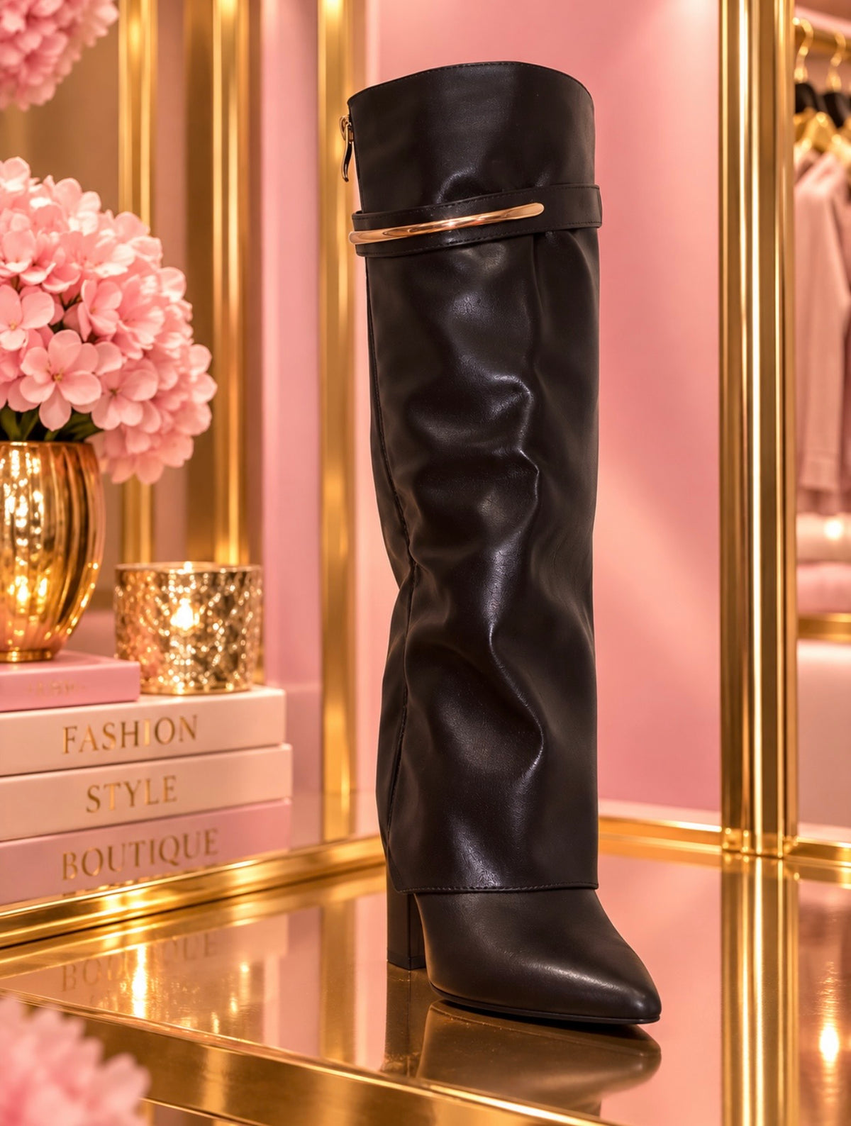 Knee High Leather Boots
